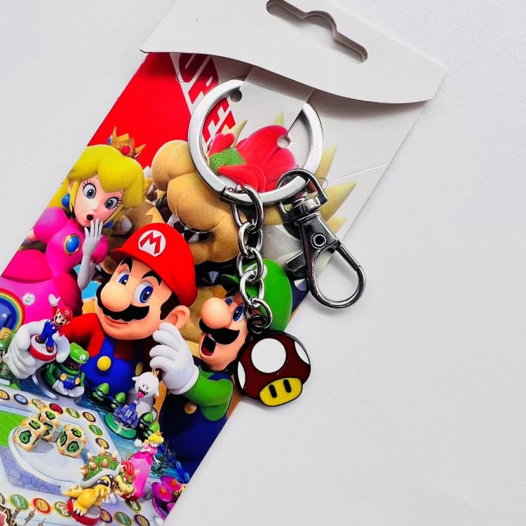  Super Mario Anime Character metal keychain price for 5 pcs