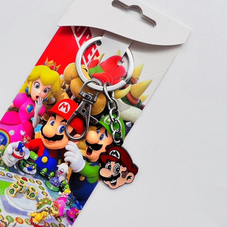  Super Mario Anime Character metal keychain price for 5 pcs