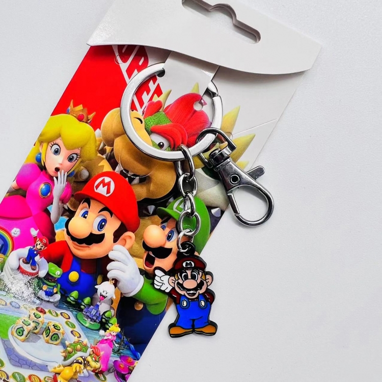  Super Mario Anime Character metal keychain price for 5 pcs