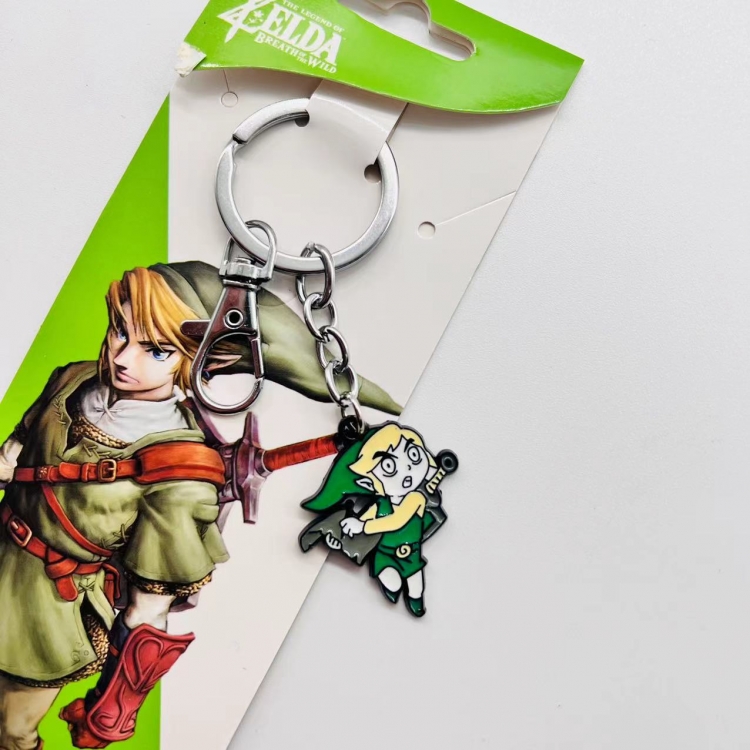 The Legend of Zelda Anime Character metal keychain price for 5 pcs