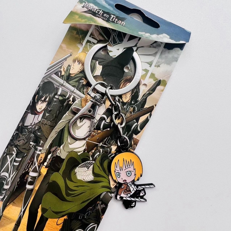 Shingeki no Kyojin Anime Character metal keychain price for 5 pcs