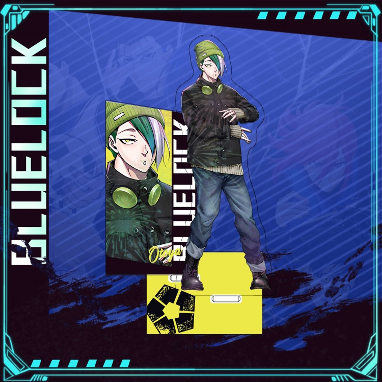  BLUE LOCK double plug Anime characters acrylic Standing Plates Keychain 16cm