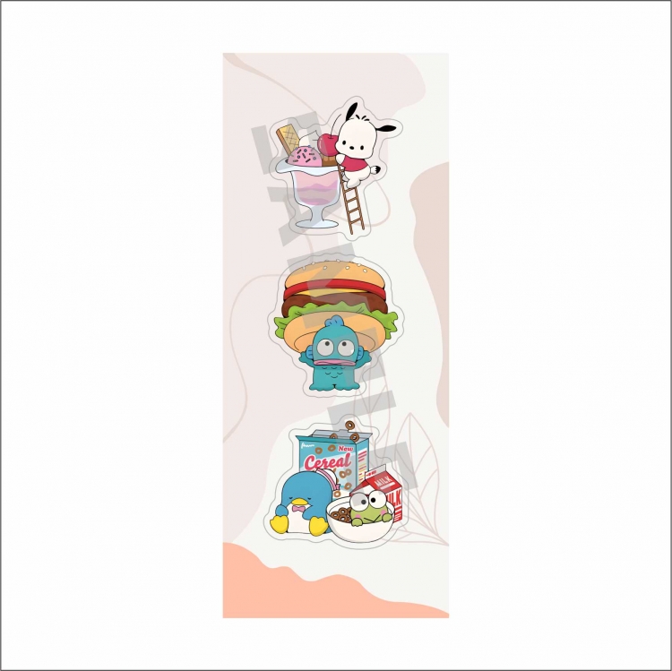 sanrio Pack of 3 Badge Brooch Acrylic Pendant price for 5 pcs