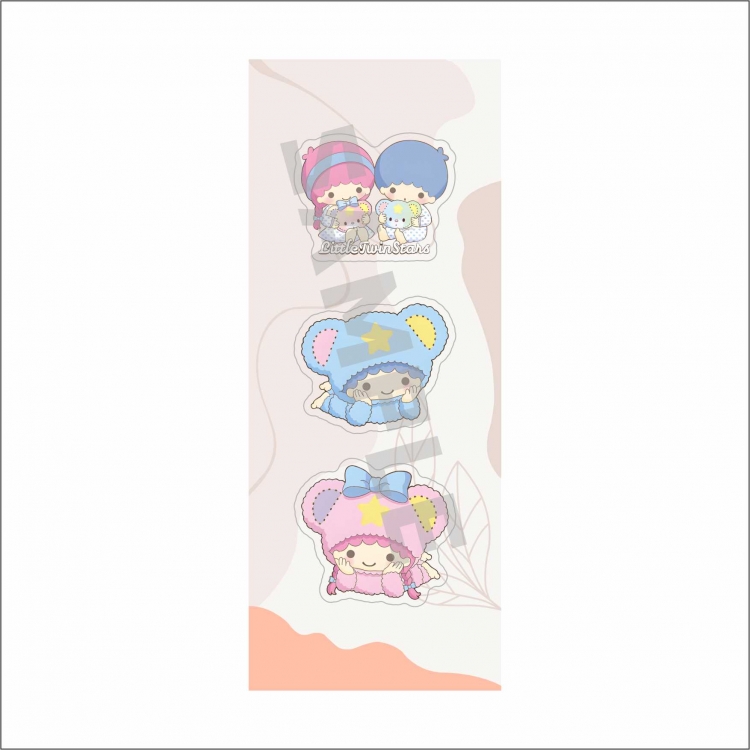 sanrio Pack of 3 Badge Brooch Acrylic Pendant price for 5 pcs