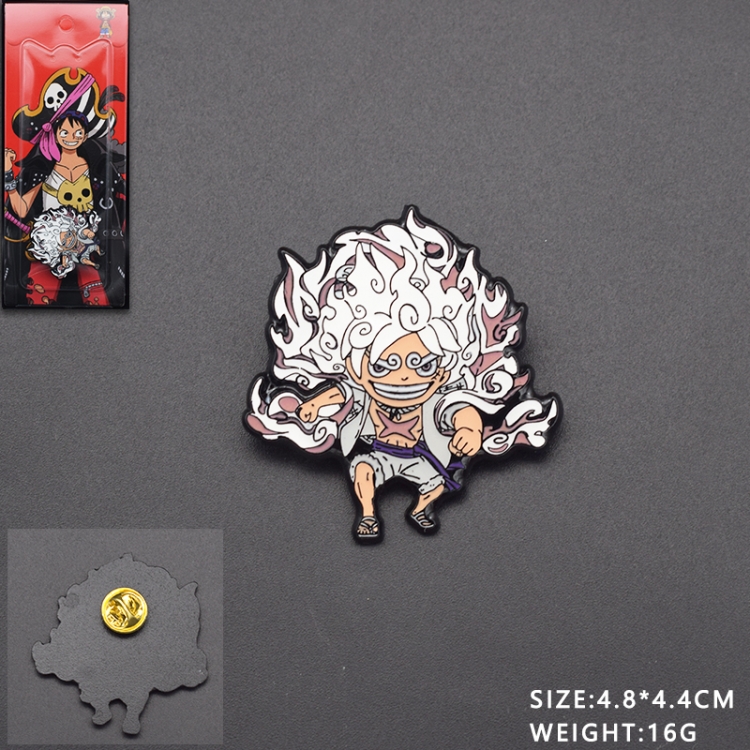 One Piece Anime cartoon metal brooch badge price for 5 pcs 