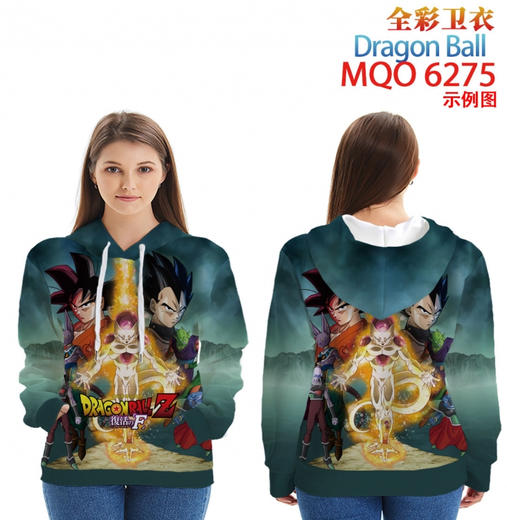 DRAGON BALL Long Sleeve Hooded Full Color Patch Pocket Sweatshirt from XXS to 4XL  MQO 6275