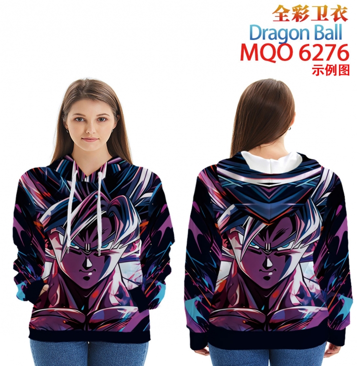 DRAGON BALL Long Sleeve Hooded Full Color Patch Pocket Sweatshirt from XXS to 4XL MQO 6276