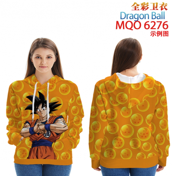 DRAGON BALL Long Sleeve Hooded Full Color Patch Pocket Sweatshirt from XXS to 4XL MQO 6277