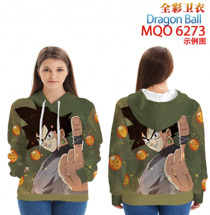DRAGON BALL Long Sleeve Hooded Full Color Patch Pocket Sweatshirt from XXS to 4XL MQO 6273