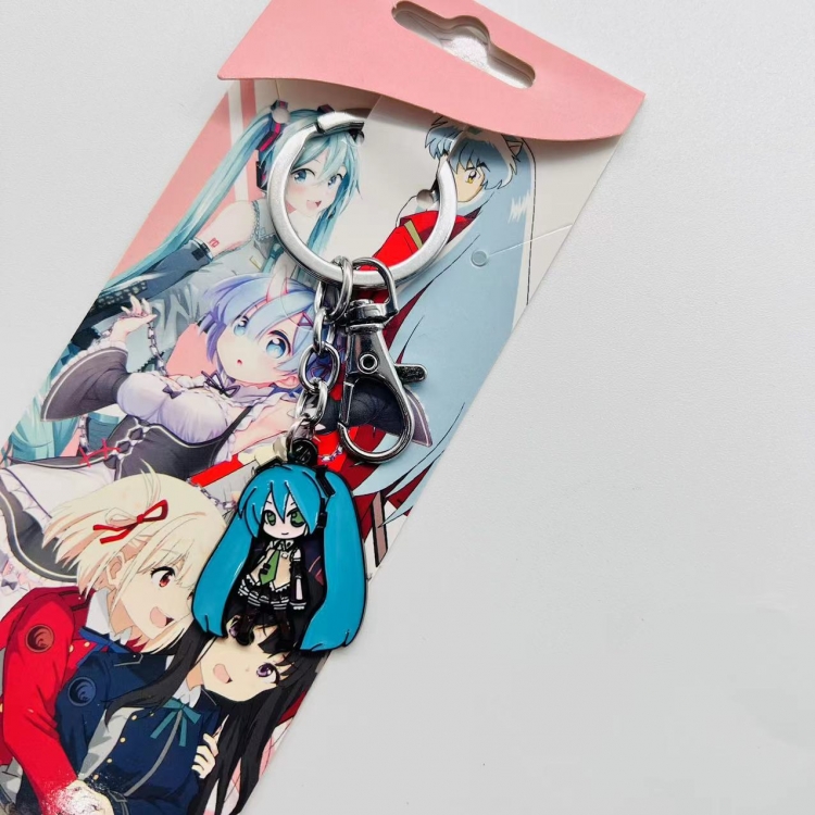 Hatsune Miku Anime Character metal keychain price for 5 pcs