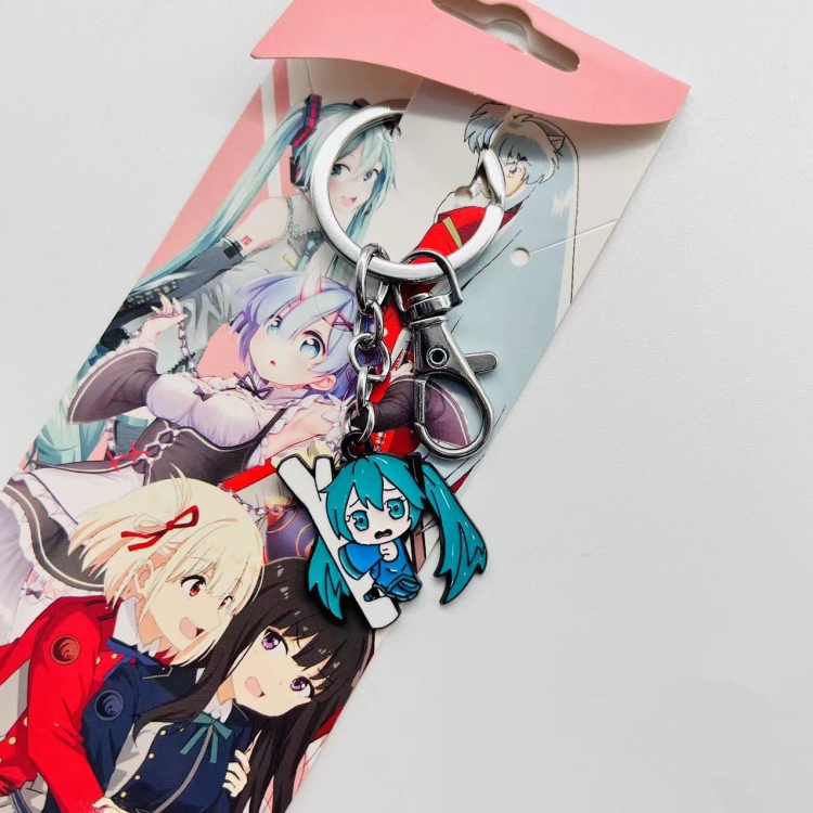 Hatsune Miku Anime Character metal keychain price for 5 pcs