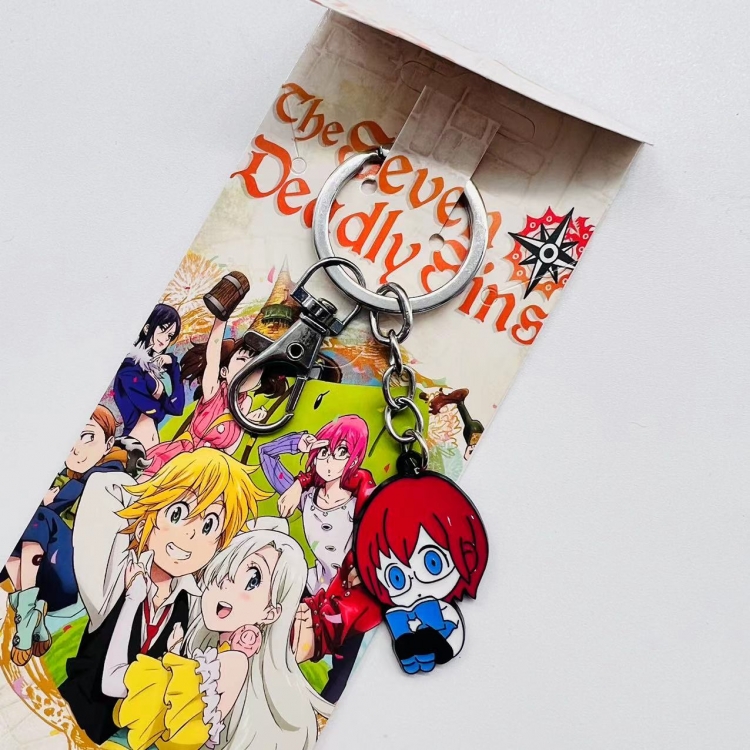 The Seven Deadly Sins Anime Character metal keychain price for 5 pcs