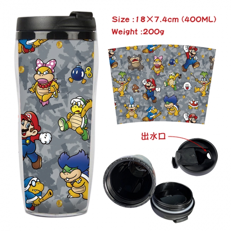 Super Mario Anime Starbucks leak proof and insulated cup 18X7.4CM 400ML