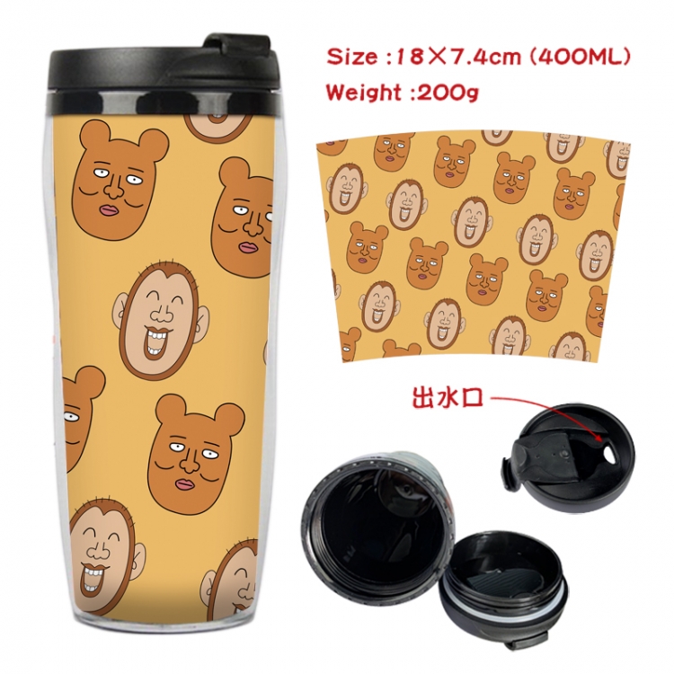  Mob Psycho 100 Anime Starbucks leak proof and insulated cup 18X7.4CM 400ML