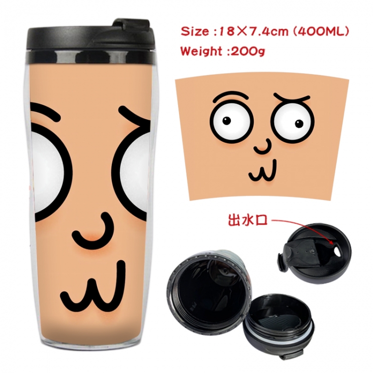 Rick and Morty Anime Starbucks leak proof and insulated cup 18X7.4CM 400ML