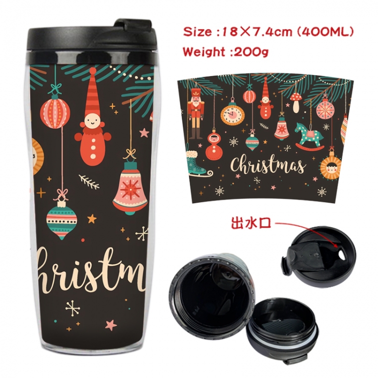 Christmas Anime Starbucks leak proof and insulated cup 18X7.4CM 400ML