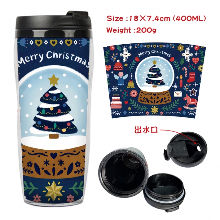 Christmas Anime Starbucks leak proof and insulated cup 18X7.4CM 400ML