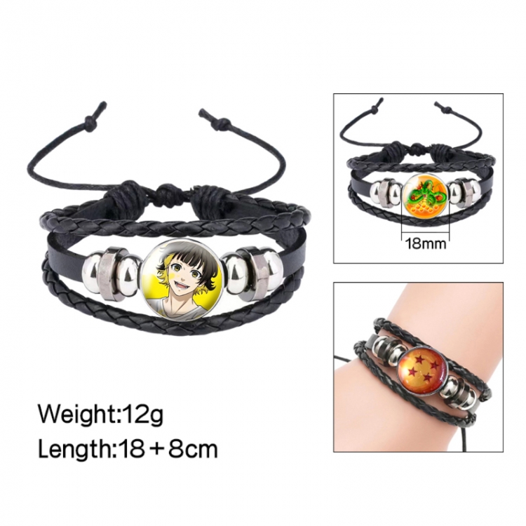 BLUE LOCK Anime peripheral crystal leather rope bracelet price for 5 pcs