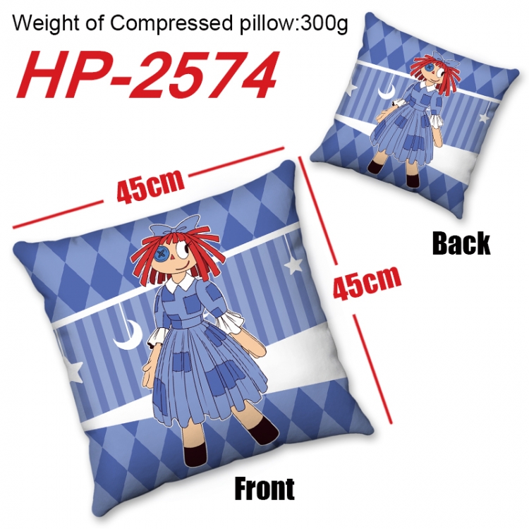 The Amazing Digital Circus  Anime digital printing double-sided printed pillow 45X45cm NO FILLING HP-2574B