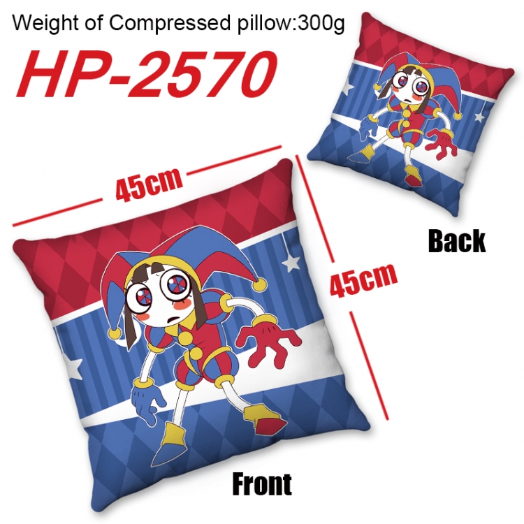 The Amazing Digital Circus  Anime digital printing double-sided printed pillow 45X45cm NO FILLING HP-2570B