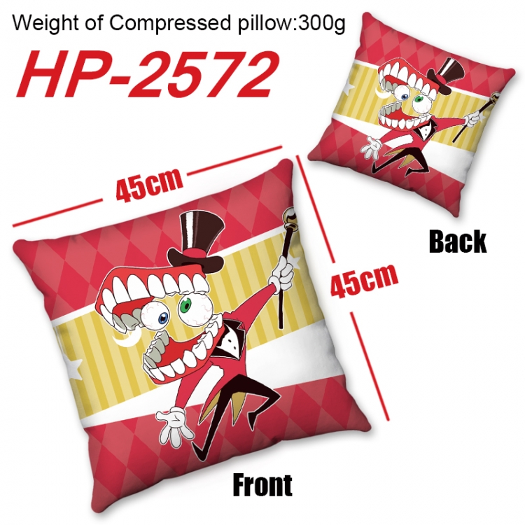 The Amazing Digital Circus  Anime digital printing double-sided printed pillow 45X45cm NO FILLING HP-2572B