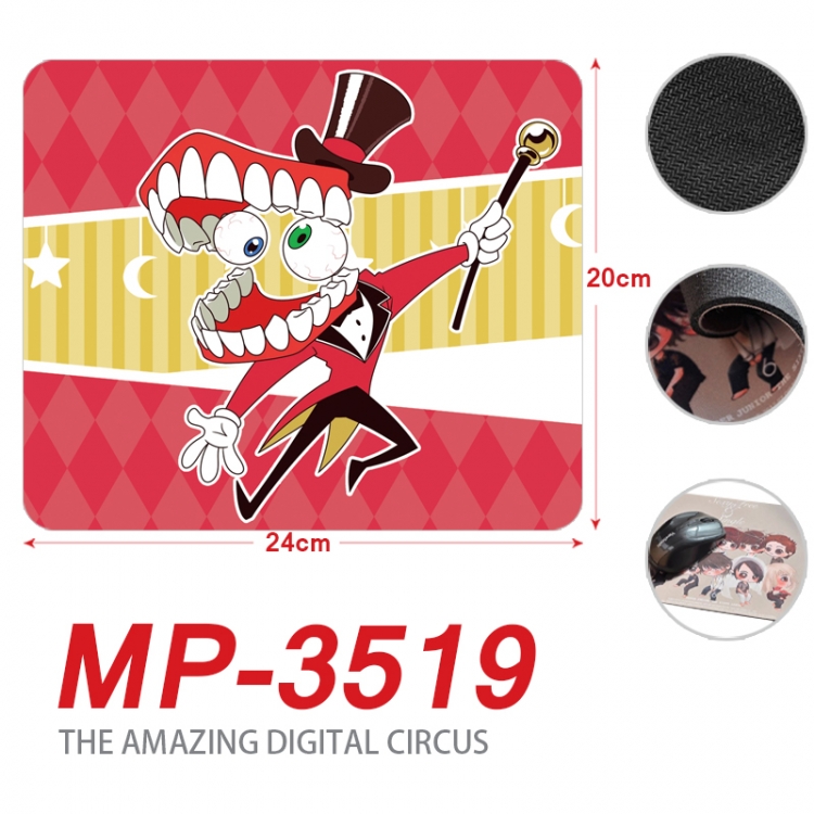 The Amazing Digital Circus Anime Full Color Printing Mouse Pad Unlocked 20X24cm price for 5 pcs  MP-3519