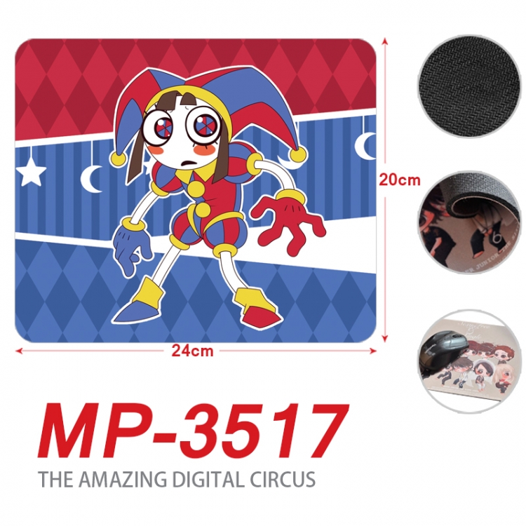 The Amazing Digital Circus Anime Full Color Printing Mouse Pad Unlocked 20X24cm price for 5 pcs MP-3517