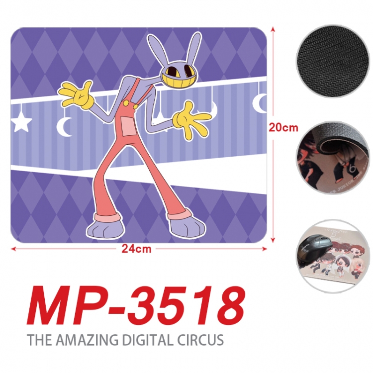 The Amazing Digital Circus Anime Full Color Printing Mouse Pad Unlocked 20X24cm price for 5 pcs  MP-3518