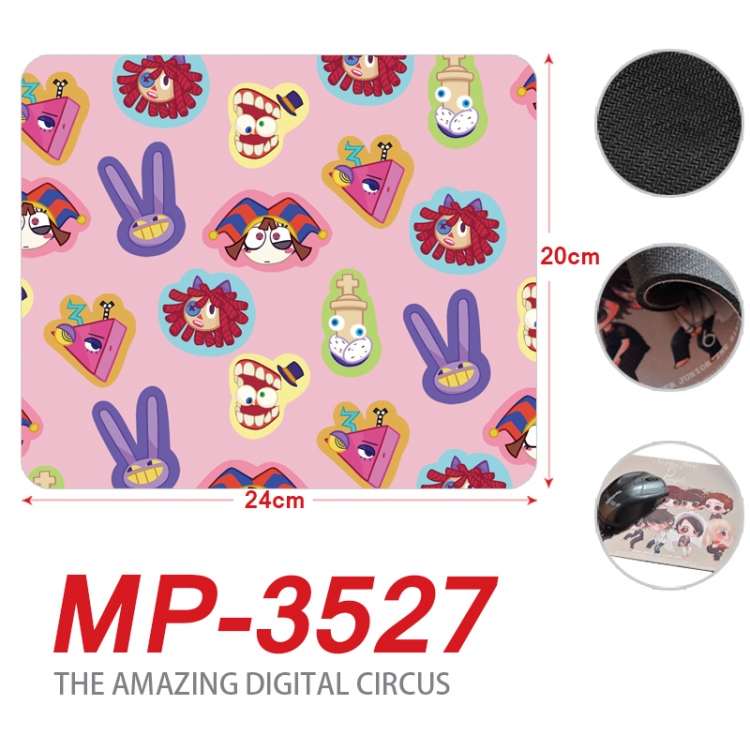 The Amazing Digital Circus Anime Full Color Printing Mouse Pad Unlocked 20X24cm price for 5 pcs  MP-3527
