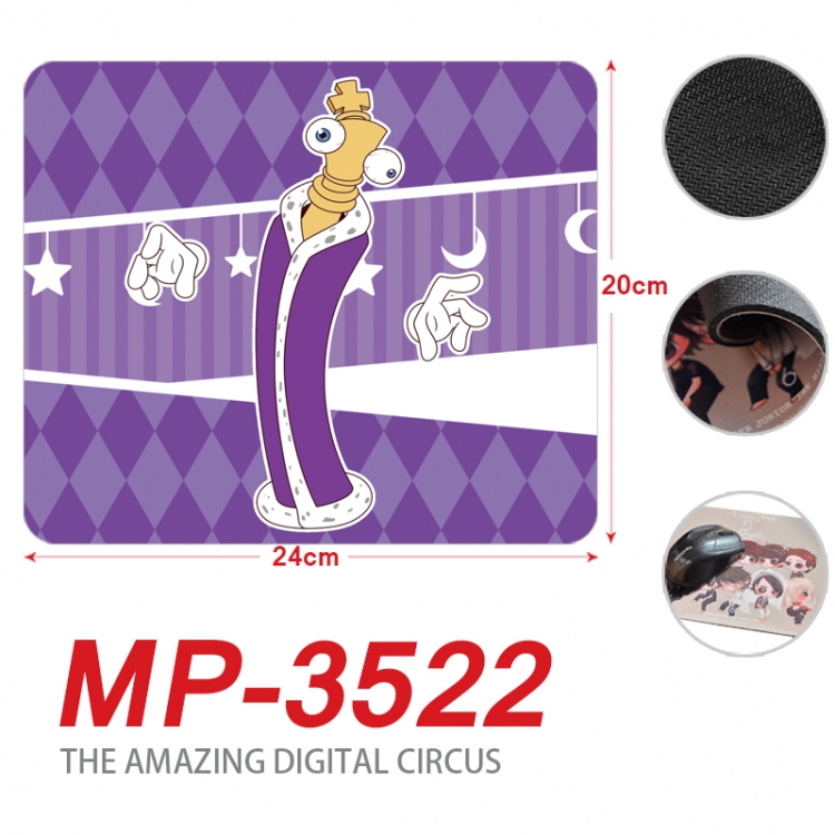 The Amazing Digital Circus Anime Full Color Printing Mouse Pad Unlocked 20X24cm price for 5 pcs MP-3522