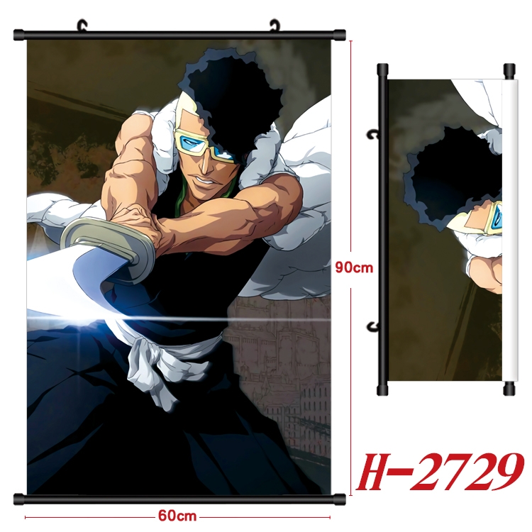 Bleach Anime Black Plastic Rod Canvas Painting Wall Scroll 60X90CM