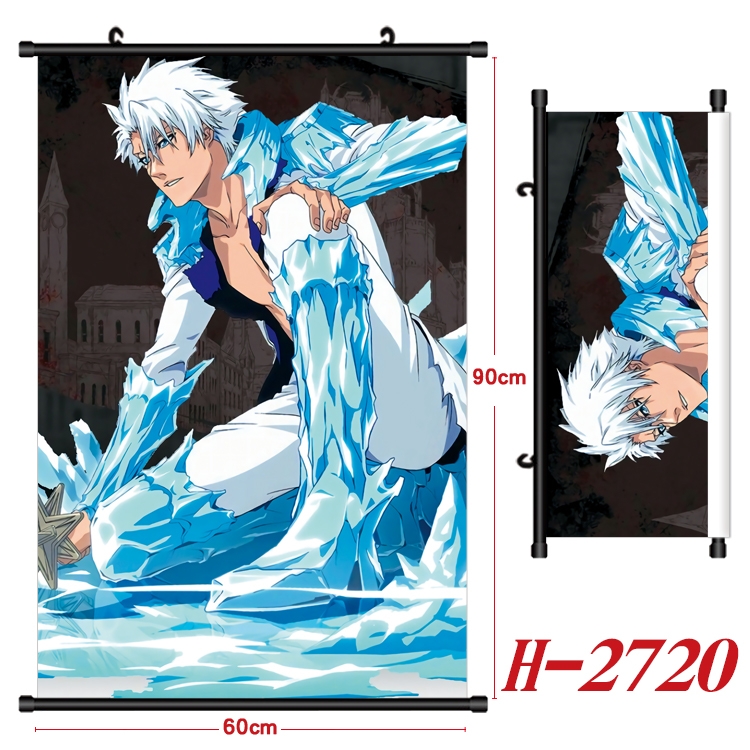 Bleach Anime Black Plastic Rod Canvas Painting Wall Scroll 60X90CM