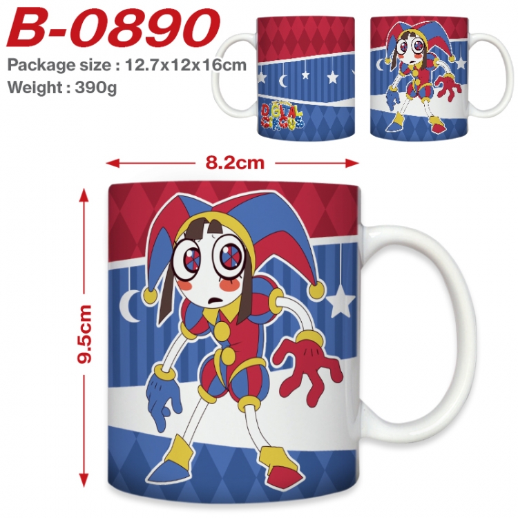 The Amazing Digital Circus Anime printed ceramic mug 400ml (single carton foam packaging) 