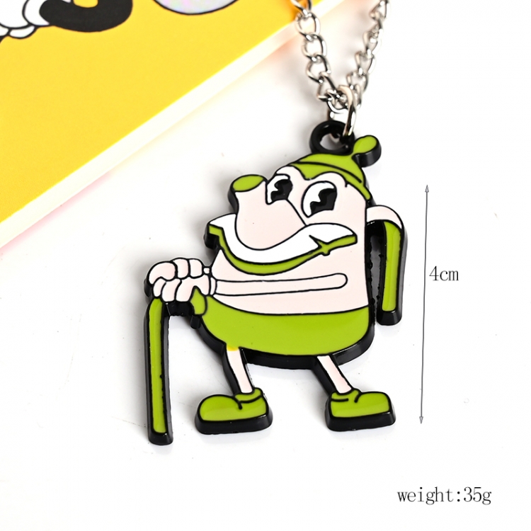 Tea cup head Anime cartoon metal necklace pendant price for 5 pcs 