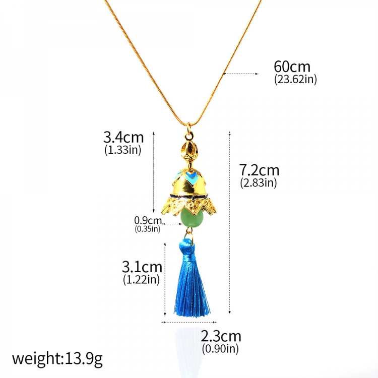 Genshin Impact Bell pendant tassel necklace price for 5 pcs N01051