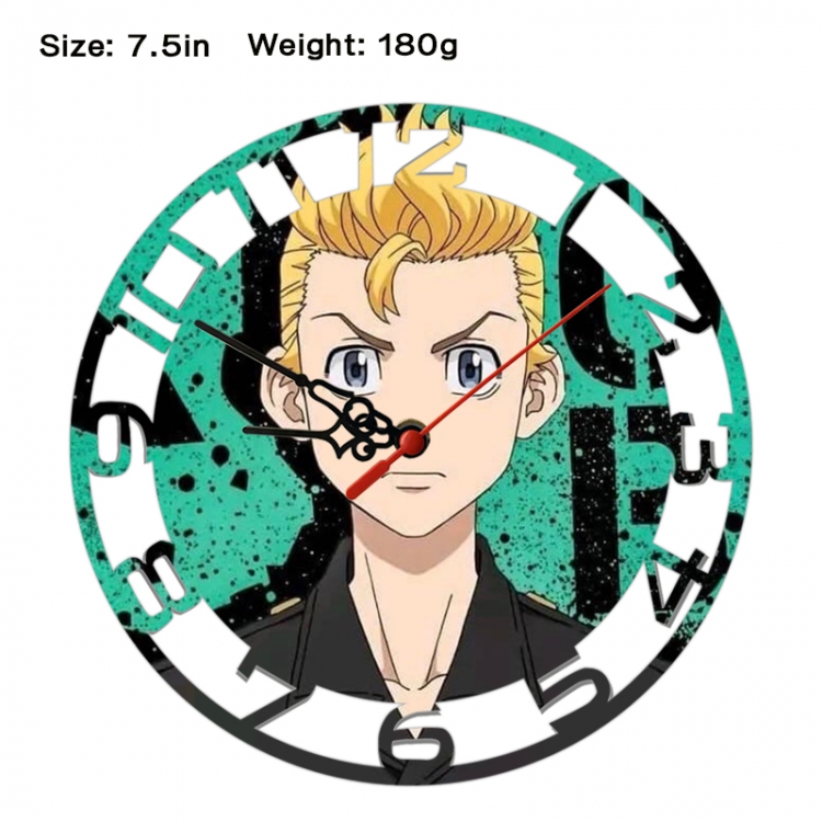 Tokyo Revengers Anime print alarm clock wall clock personality clock packaging size 25X25X4cm
