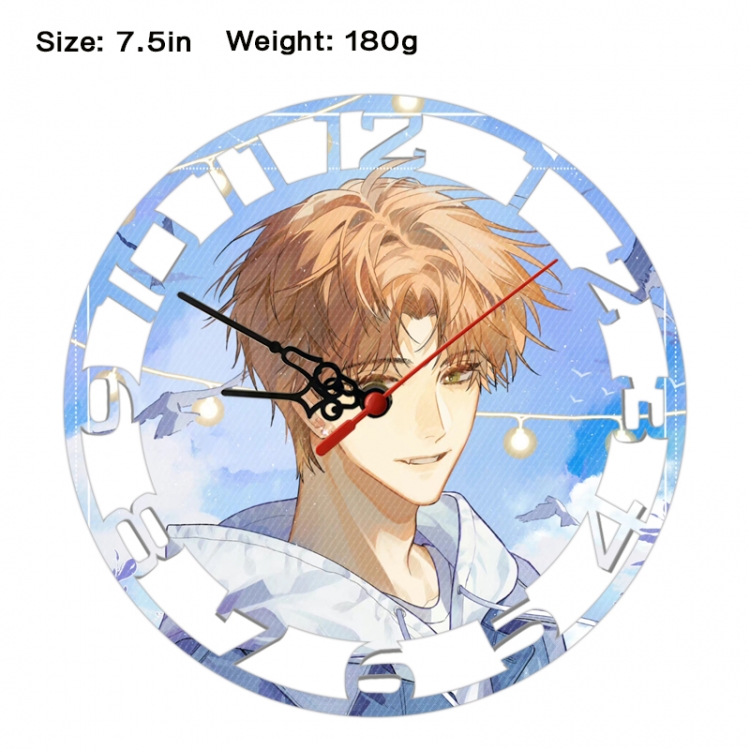 Light and Night Anime print alarm clock wall clock personality clock packaging size 25X25X4cm