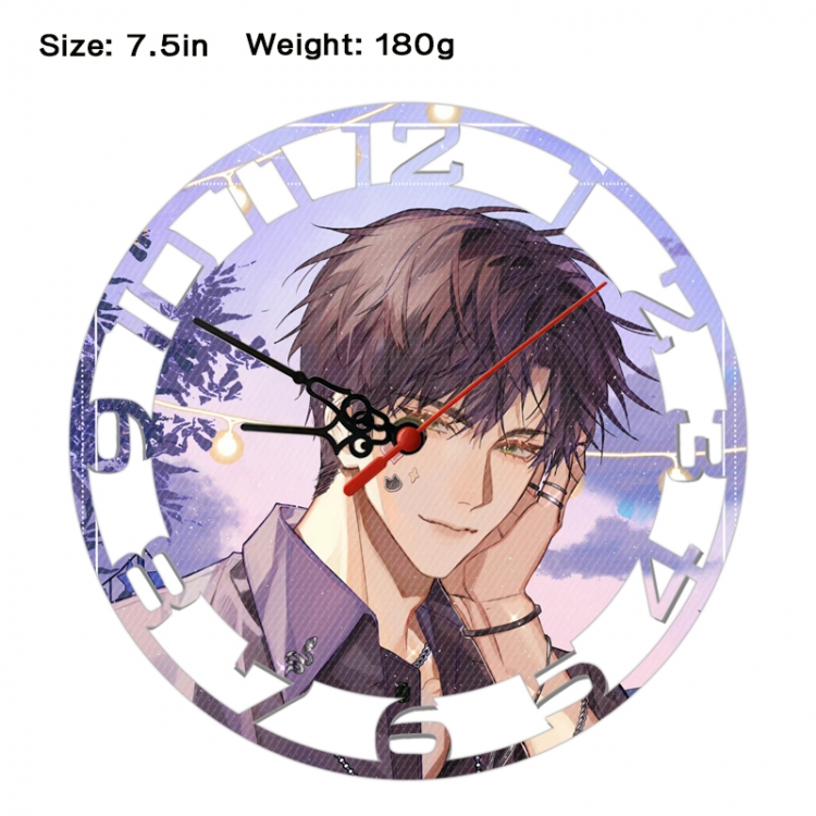Light and Night Anime print alarm clock wall clock personality clock packaging size 25X25X4cm