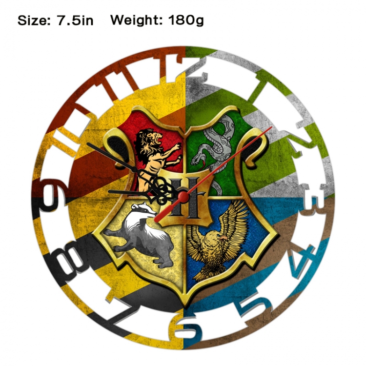 Harry Potter Anime print alarm clock wall clock personality clock packaging size 25X25X4cm