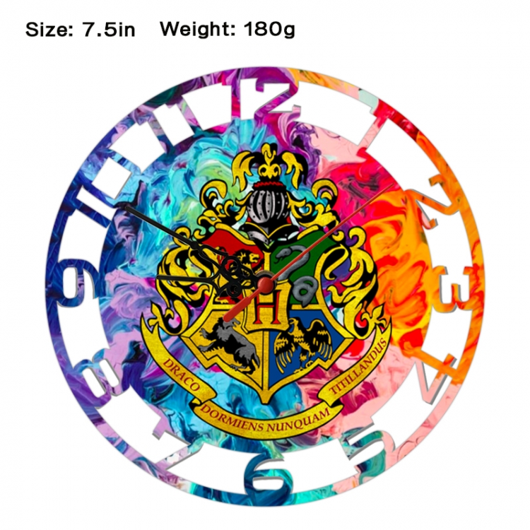 Harry Potter Anime print alarm clock wall clock personality clock packaging size 25X25X4cm