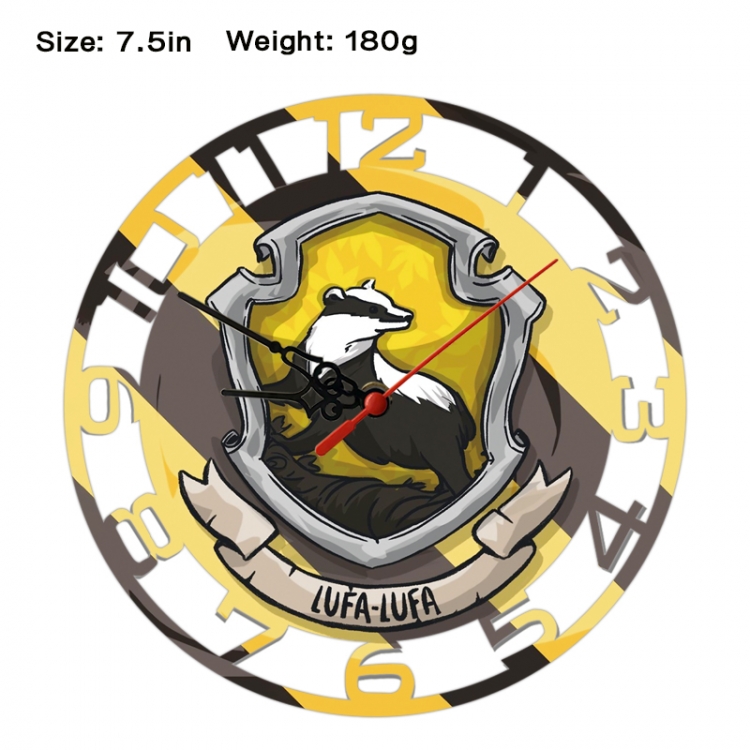 Harry Potter Anime print alarm clock wall clock personality clock packaging size 25X25X4cm