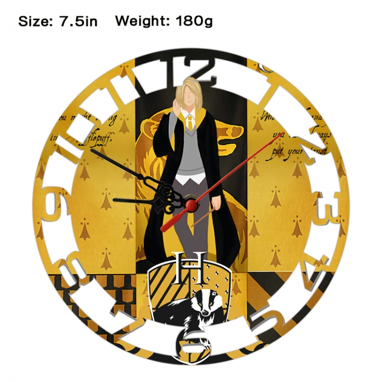 Harry Potter Anime print alarm clock wall clock personality clock packaging size 25X25X4cm