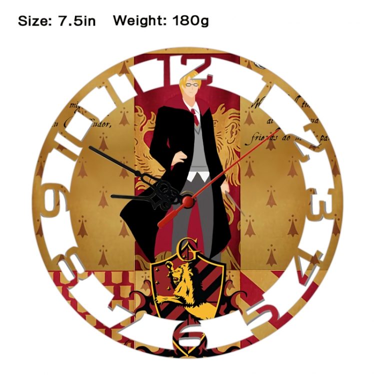 Harry Potter Anime print alarm clock wall clock personality clock packaging size 25X25X4cm