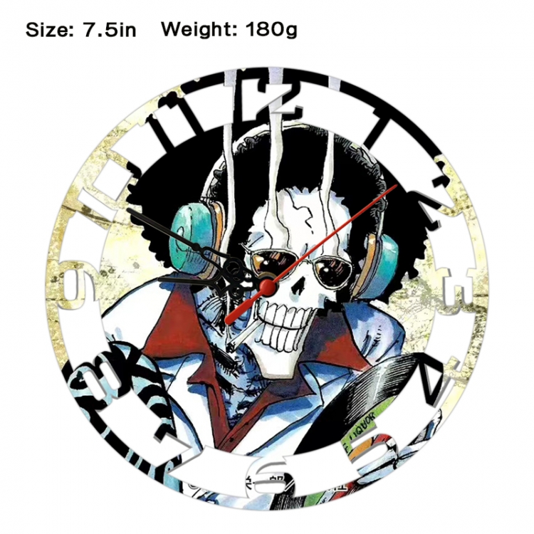 One Piece Anime print alarm clock wall clock personality clock packaging size 25X25X4cm