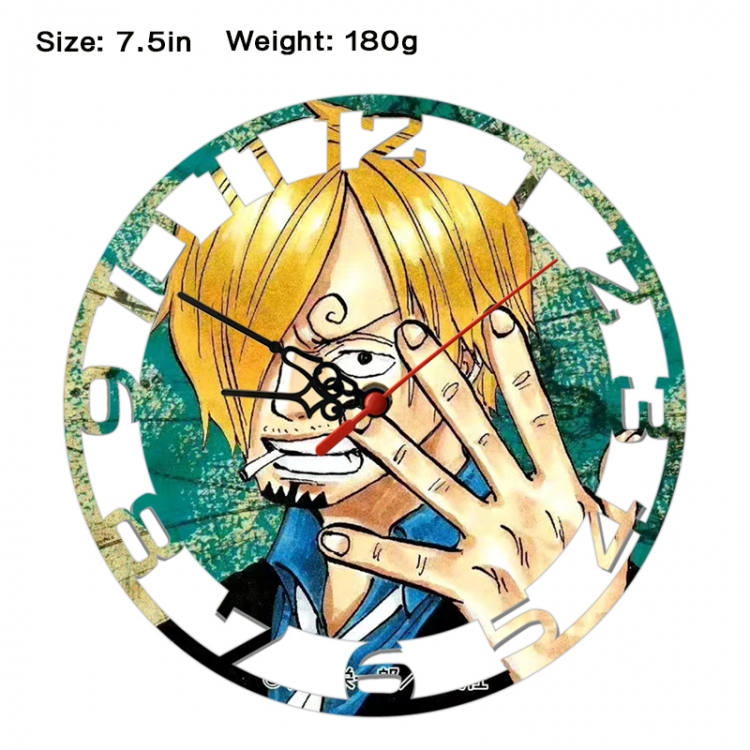 One Piece Anime print alarm clock wall clock personality clock packaging size 25X25X4cm