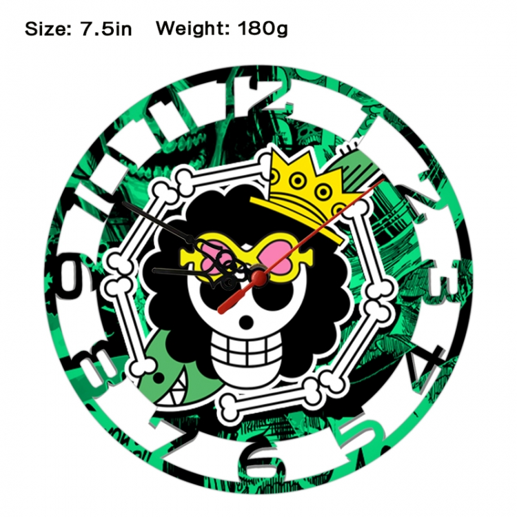 One Piece Anime print alarm clock wall clock personality clock packaging size 25X25X4cm