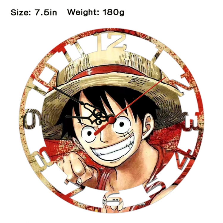 One Piece Anime print alarm clock wall clock personality clock packaging size 25X25X4cm