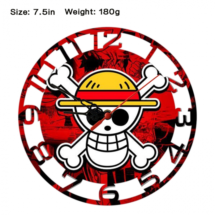 One Piece Anime print alarm clock wall clock personality clock packaging size 25X25X4cm