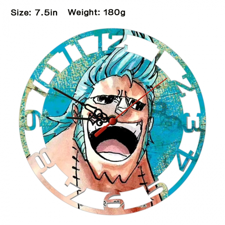 One Piece Anime print alarm clock wall clock personality clock packaging size 25X25X4cm