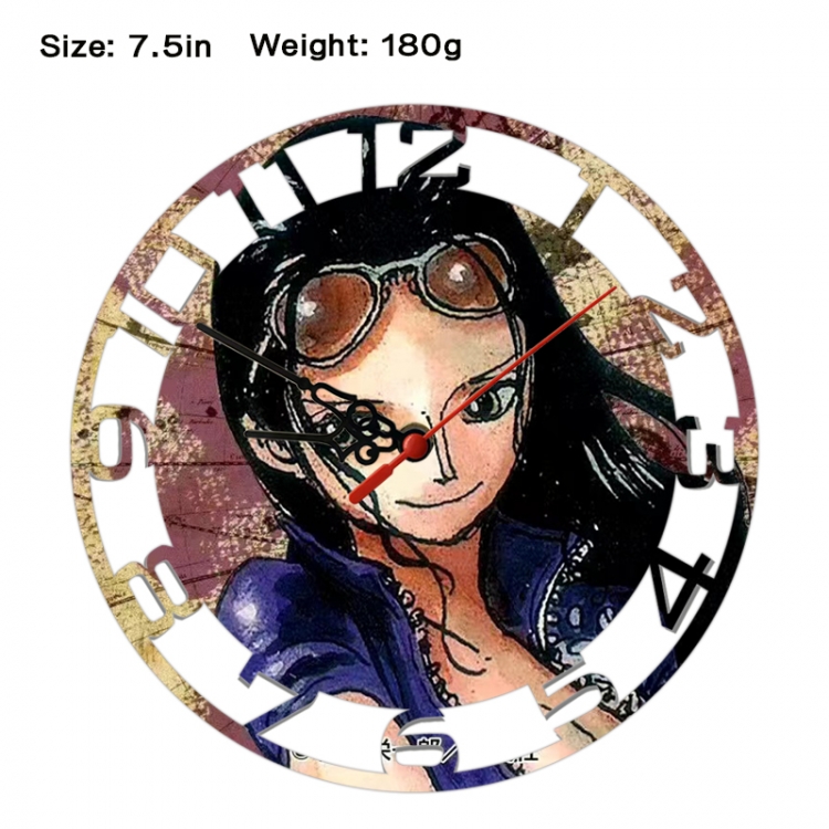 One Piece Anime print alarm clock wall clock personality clock packaging size 25X25X4cm